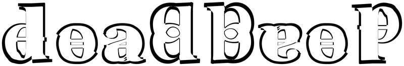Ambigram for deadbeef in Georgiab